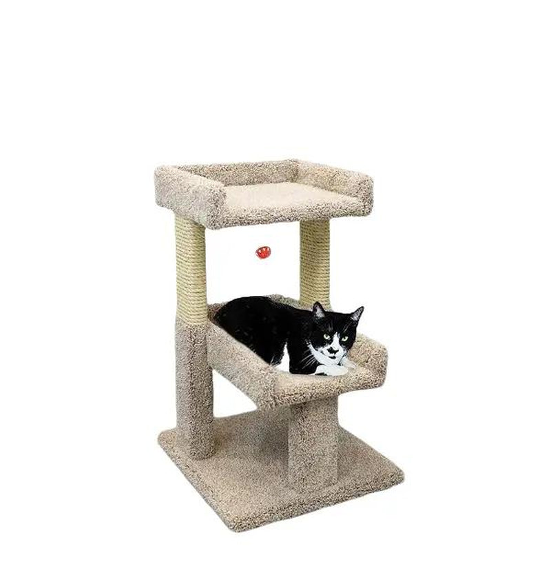 Cat Tree Condos 2 Level - Cat Play Perch 32" H