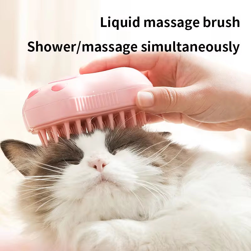 3 in 1 Pet Brush Cat Steam, Comb and Massage 